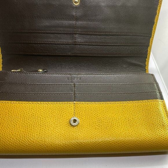 Authentic Loewe Yellow Leather Long Designer Wallet / Clutch - Picture 6 of 10
